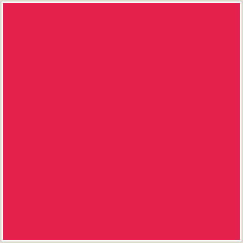 E3214C Hex Color Image (AMARANTH, RED)