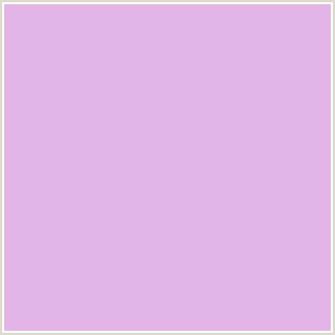 E3B5E6 Hex Color Image (DEEP PINK, FRENCH LILAC, FUCHSIA, FUSCHIA, HOT PINK, MAGENTA)