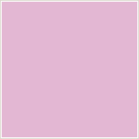 E3B7D3 Hex Color Image (DEEP PINK, FUCHSIA, FUSCHIA, HOT PINK, MAGENTA, MELANIE)