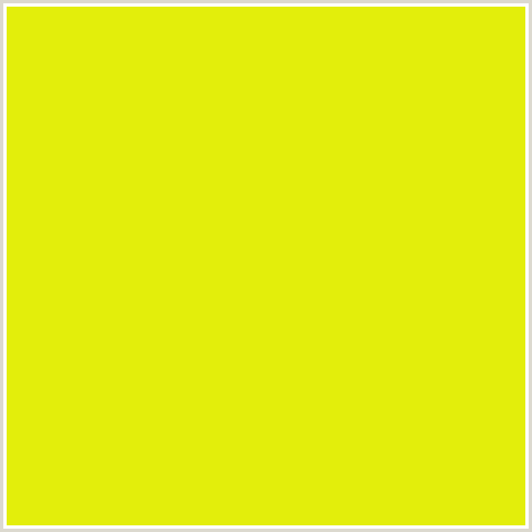 E3EE0B Hex Color Image (BITTER LEMON, YELLOW GREEN)