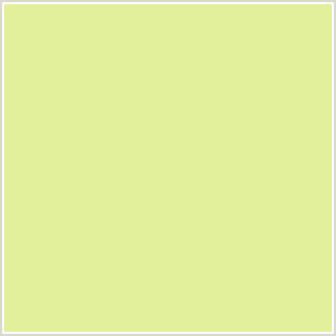 E3F09B Hex Color Image (PRIMROSE, YELLOW GREEN)