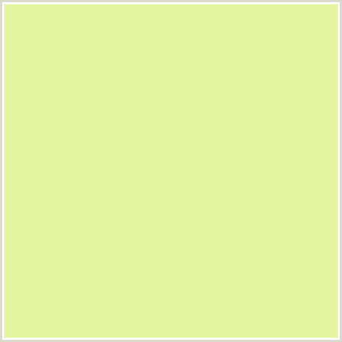 E3F49F Hex Color Image (GREEN YELLOW, SANDWISP)