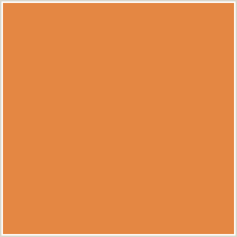 E48743 Hex Color Image (BURNT SIENNA, ORANGE RED)