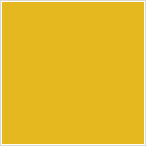 E4B81E Hex Color Image (GOLD TIPS, ORANGE YELLOW)