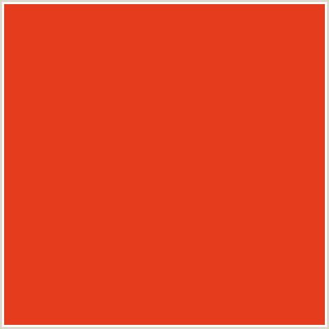 E53C1E Hex Color Image ()