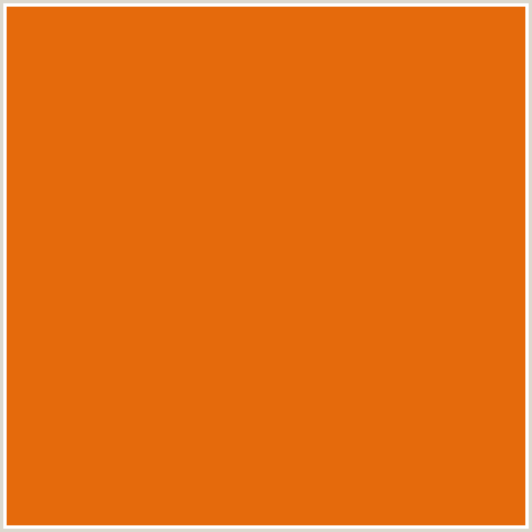 E56A0C Hex Color Image (CHRISTINE, ORANGE RED)