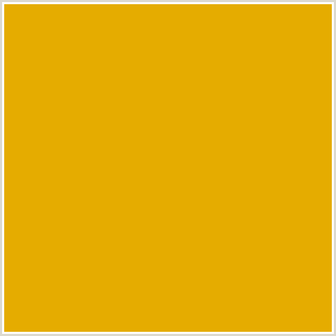 E5AC00 Hex Color Image (CORN, ORANGE YELLOW)