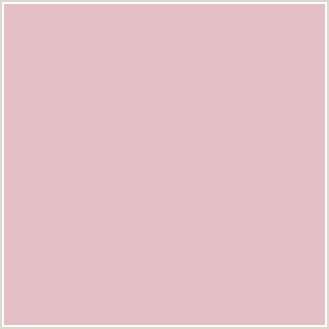 E5BFC6 Hex Color Image (CAVERN PINK, RED)