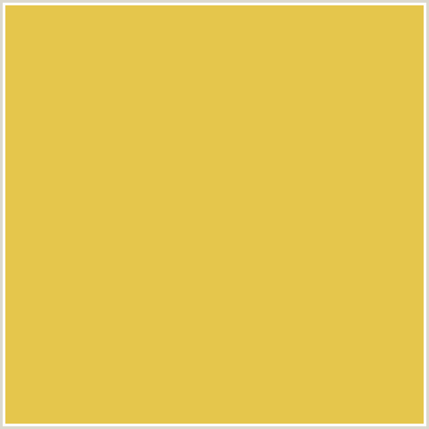 E5C64C Hex Color Image (ANZAC, ORANGE YELLOW)