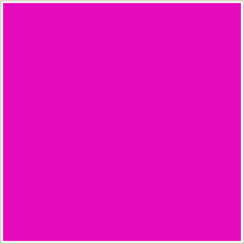 E60BBA Hex Color Image (DEEP PINK, FUCHSIA, FUSCHIA, HOT PINK, MAGENTA, SHOCKING PINK)