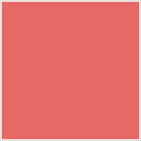 E66968 Hex Color Image (RED, SUNGLO)