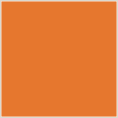 E6772E Hex Color Image (ORANGE RED, ZEST)