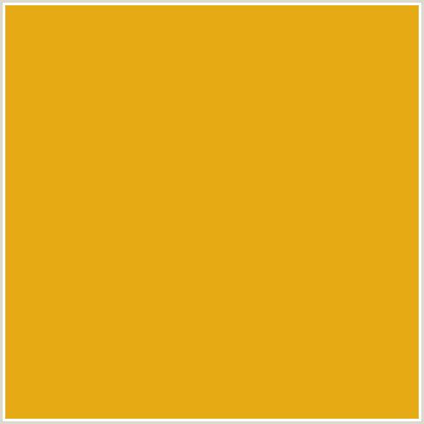 E6AB14 Hex Color Image (GOLD TIPS, YELLOW ORANGE)