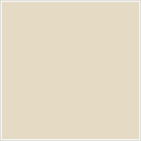 E6DBC3 Hex Color Image (STARK WHITE, YELLOW ORANGE)