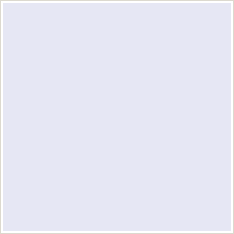 E6E7F4 Hex Color Image (BLUE, WHITE LILAC)