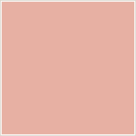 E7B0A3 Hex Color Image (CASHMERE, RED ORANGE)