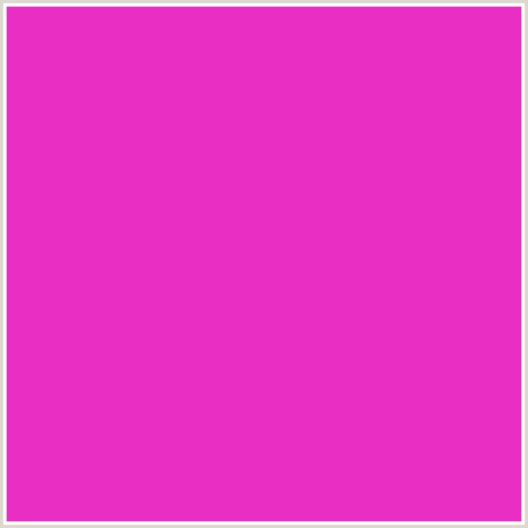 E82EC3 Hex Color Image (DEEP PINK, FUCHSIA, FUSCHIA, HOT PINK, MAGENTA)