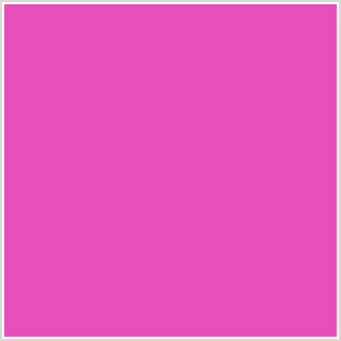 E84FBA Hex Color Image (DEEP PINK, FUCHSIA, FUSCHIA, HOT PINK, MAGENTA)