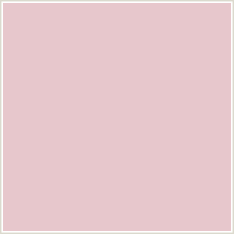 E8C7CC Hex Color Image (OYSTER PINK, RED)