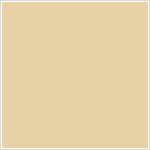 E8D1A4 Hex Color Image (YELLOW ORANGE, ZOMBIE)