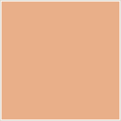 E9AF89 Hex Color Image (ORANGE RED, TONYS PINK)