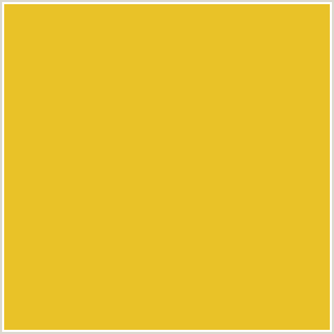 E9C228 Hex Color Image (ORANGE YELLOW, SUNFLOWER)