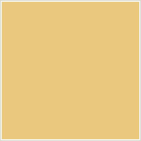 E9C77B Hex Color Image (ROB ROY, YELLOW ORANGE)