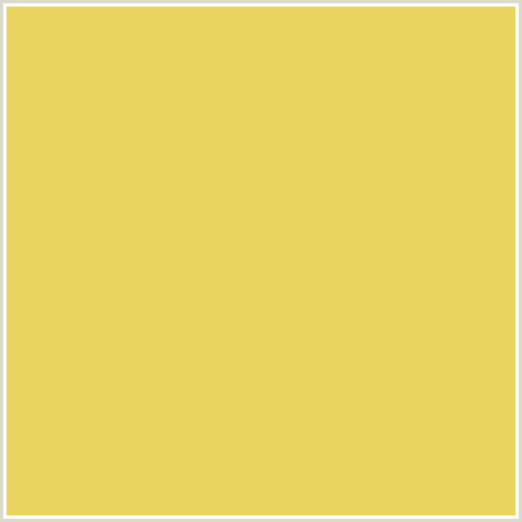 E9D460 Hex Color Image (CONFETTI, YELLOW)