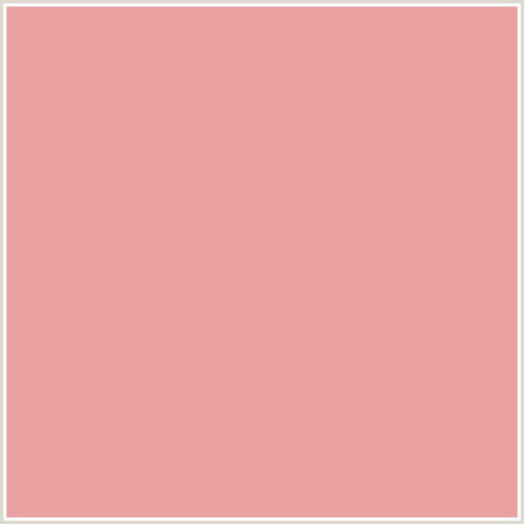 EAA1A1 Hex Color Image (RED, SEA PINK)