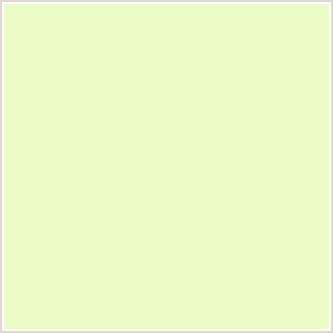 EAFBC5 Hex Color Image (GREEN YELLOW, ORINOCO)