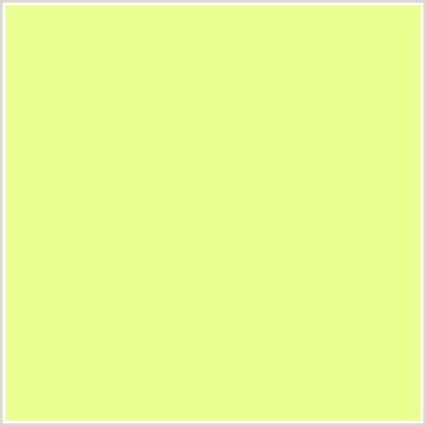 EAFF91 Hex Color Image (GREEN YELLOW, JONQUIL)