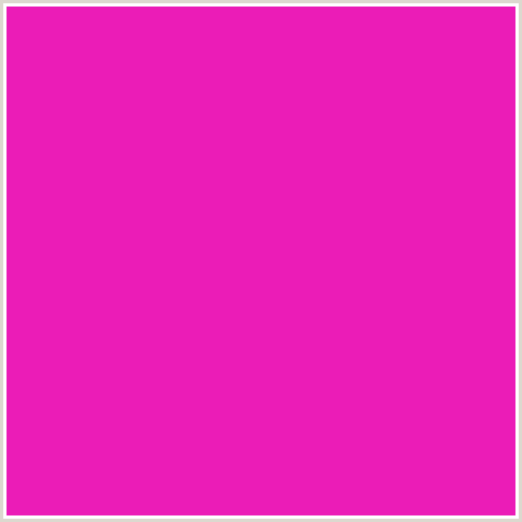 EB1CB7 Hex Color Image (DEEP PINK, FUCHSIA, FUSCHIA, HOT PINK, MAGENTA, SHOCKING PINK)