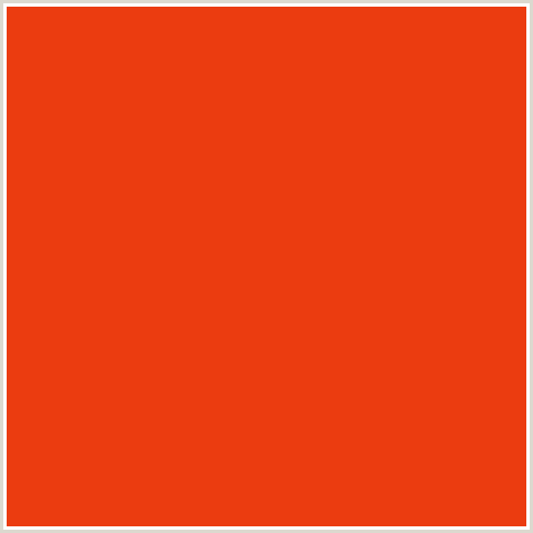 EB3C10 Hex Color Image (POMEGRANATE, RED ORANGE)
