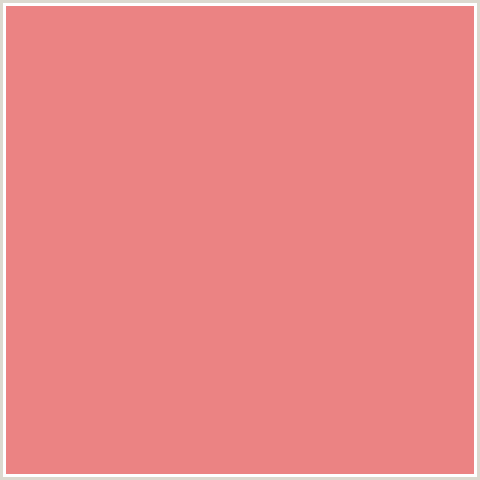 EB8383 Hex Color Image (APRICOT, RED, SALMON)