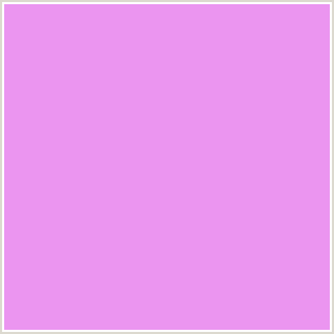 EB95F0 Hex Color Image (DEEP PINK, FUCHSIA, FUSCHIA, HOT PINK, MAGENTA, PERFUME)