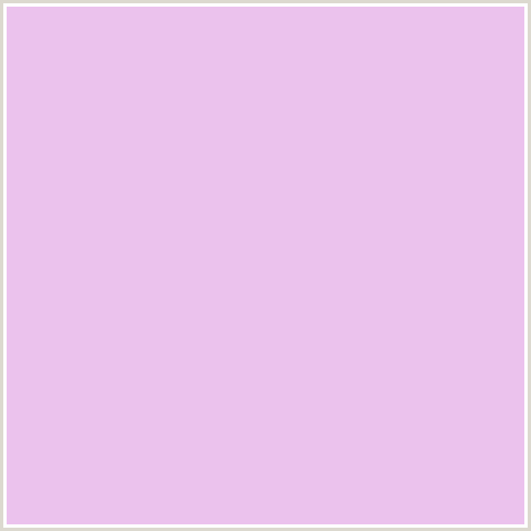 EBC2ED Hex Color Image (DEEP PINK, FRENCH LILAC, FUCHSIA, FUSCHIA, HOT PINK, MAGENTA)