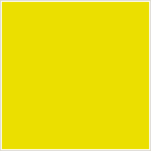 EBDF00 Hex Color Image (TURBO, YELLOW)