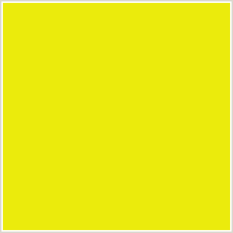 EBEB0C Hex Color Image (RIPE LEMON, YELLOW GREEN)