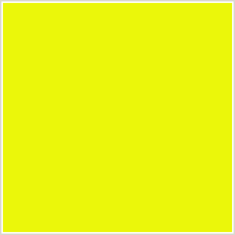 EBF70A Hex Color Image (CHARTREUSE YELLOW, YELLOW GREEN)