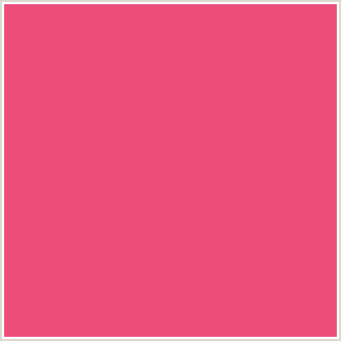 EC4C77 Hex Color Image (FRENCH ROSE, RED)