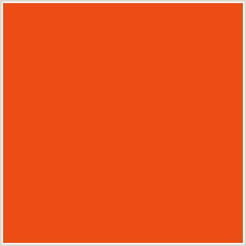 EC4D13 Hex Color Image (POMEGRANATE, RED ORANGE)