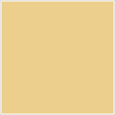 ECCF8D Hex Color Image (CHALKY, YELLOW ORANGE)