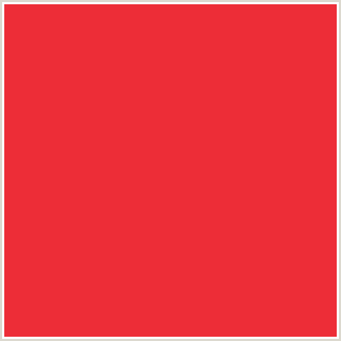 ED2D37 Hex Color Image (ALIZARIN CRIMSON, RED)