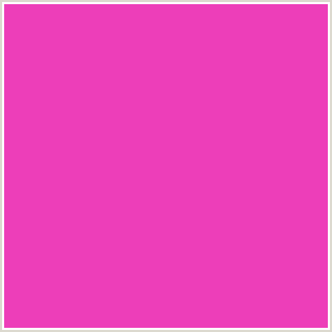 ED3EB9 Hex Color Image (DEEP PINK, FUCHSIA, FUSCHIA, HOT PINK, MAGENTA)