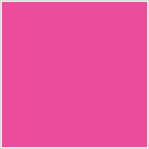 ED4C9D Hex Color Image (DEEP PINK, FUCHSIA, FUSCHIA, HOT PINK, MAGENTA)