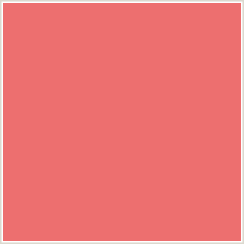 ED6F6F Hex Color Image (FROLY, RED, SALMON)