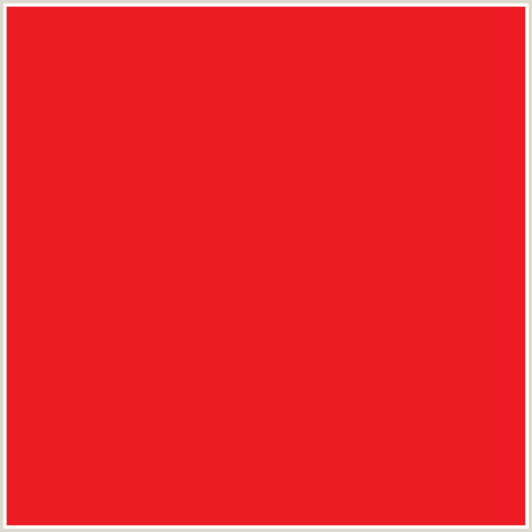 EE1C25 Hex Color Image (CRIMSON, RED)