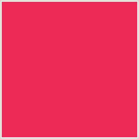 EE2B56 Hex Color Image (AMARANTH, RED)