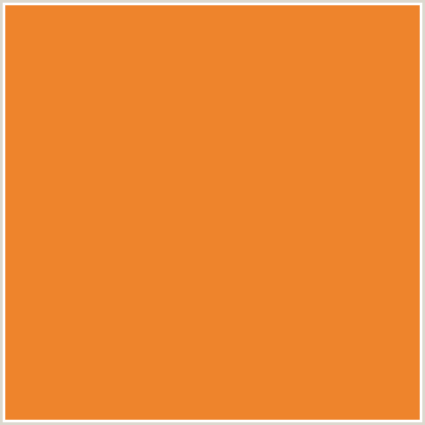 EE842C Hex Color Image (CARROT ORANGE, ORANGE RED)