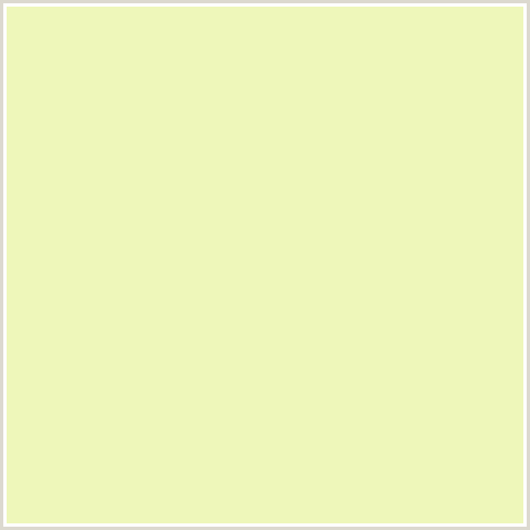 EEF7BA Hex Color Image (CORN FIELD, YELLOW GREEN)